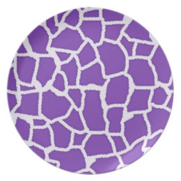 Purple Giraffe Print Plates | Zazzle Purple Giraffe Print Plates | Zazzle