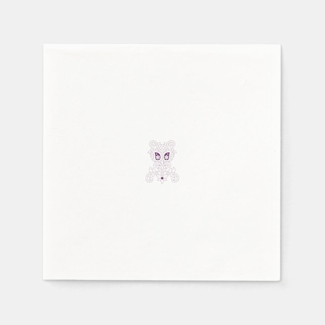 Grape Purple, Grape, Honey Flower decorative Napkins (Front)