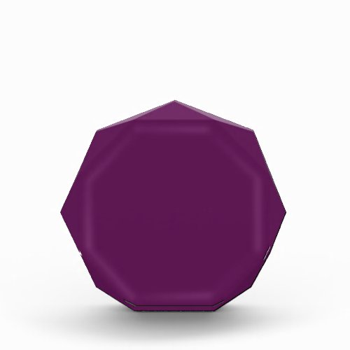 Grape purple solid color  acrylic award