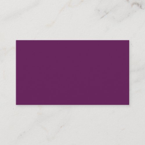 Grape purple solid color  business card