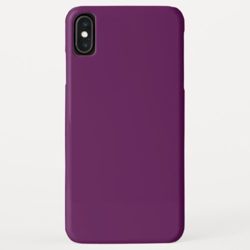 Grape purple solid color  iPhone XS max case