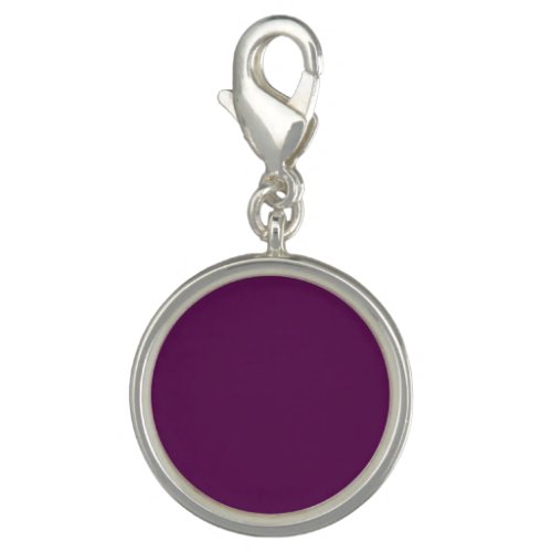 Grape purple solid color  charm
