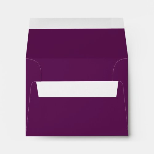 Grape purple solid color  envelope