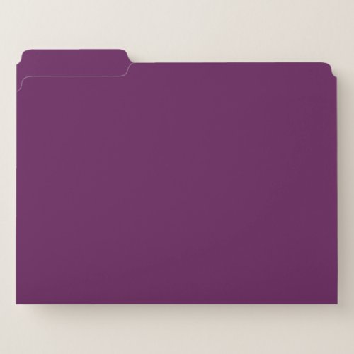 Grape purple solid color  file folder