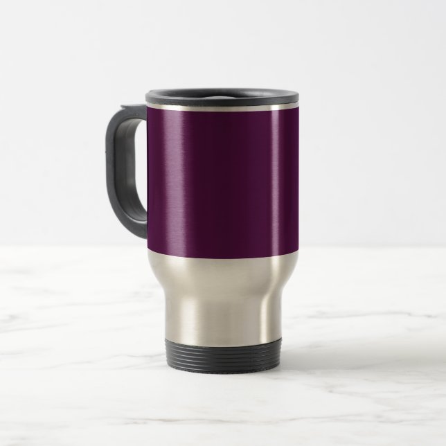  Grape purple  Travel Mug (Front Left)