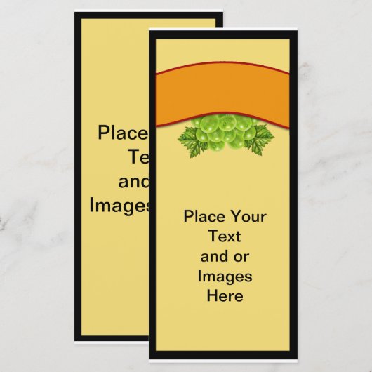 Grape Rack Card (Front/Back)