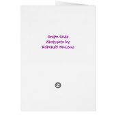 "Grape Soda" Geometric Art Cards (Back)