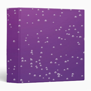 Grape Soda with Tiny Bubbles Background Art 3 Ring Binder