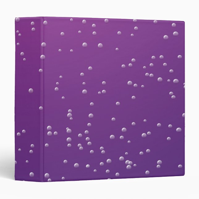 Grape Soda with Tiny Bubbles Background Art 3 Ring Binder (Front/Spine)