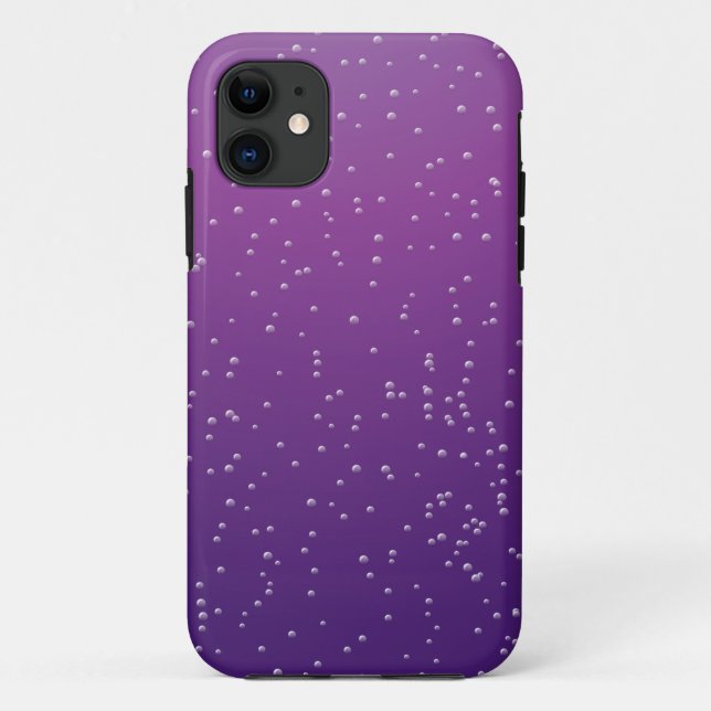 Grape Soda with Tiny Bubbles Background Art Case-Mate iPhone Case (Back)