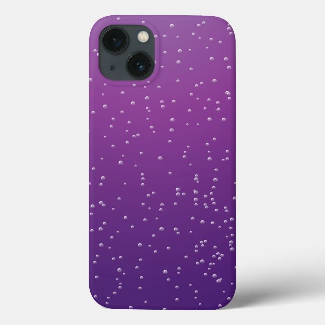 Grape Soda with Tiny Bubbles Background Art Case-Mate iPhone Case (Back)
