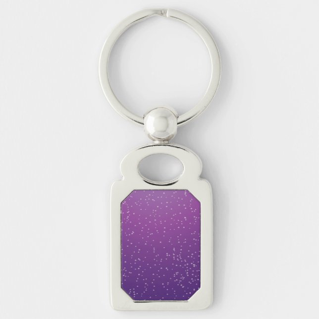 Grape Soda with Tiny Bubbles Background Art Keychain (Front)
