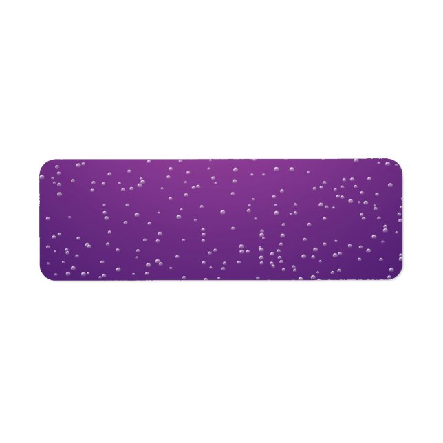 Grape Soda with Tiny Bubbles Background Art Label (Front)