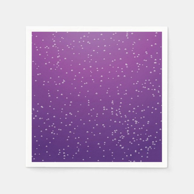 Grape Soda with Tiny Bubbles Background Art Napkins (Front)