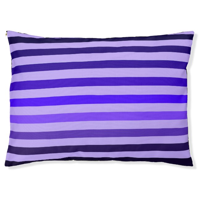 Grape Stripes Pet Bed (Front)