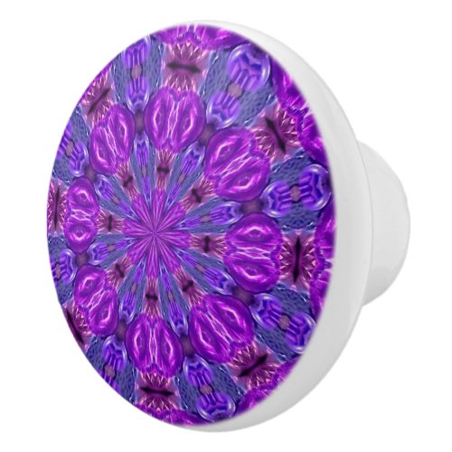 Grape Swirl Cabinet Knob