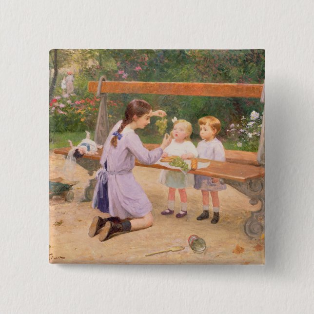 Grape tasting pinback button (Front)