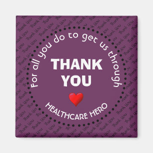 Grape THANK YOU Healthcare Hero Magnet