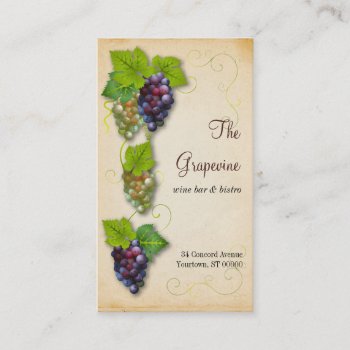Grape Vine Business Card by starstreambusiness at Zazzle