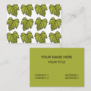 Grape Vine Green Leaves Vines Business Card