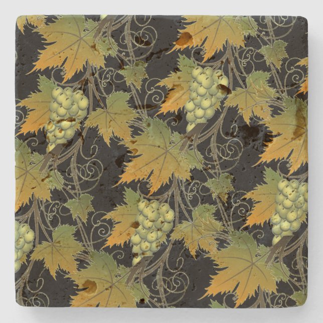 Grape Vine Stone Coaster (Front)