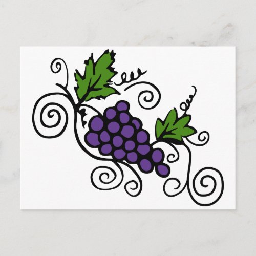 Grape Vines Postcard