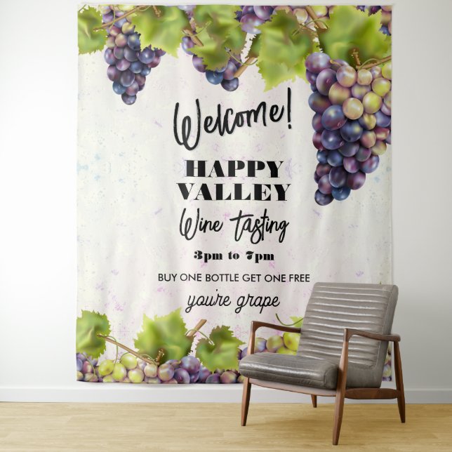 Grape Vineyard Wine Tasting Backdrop (In Situ)