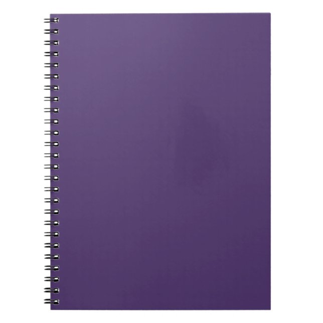 Grape Violet Background. Chic Fashion Color Trend Notebook (Front)