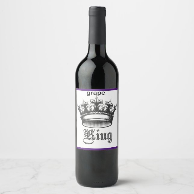GRAPE WINE BOTTLE WINE LABEL (Front)