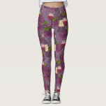 Grape Wine Pattern Leggings<br><div class="desc">You can wear your Grape Wine Pattern leggings over and over and they won't lose their shape. Get comfy and look cool with your own unique pair of leggings!</div>