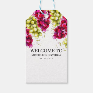 Grape Wine Tasting Gift Tags