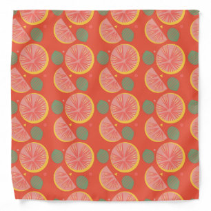 Grapefruit and Slices Confetti Bandana