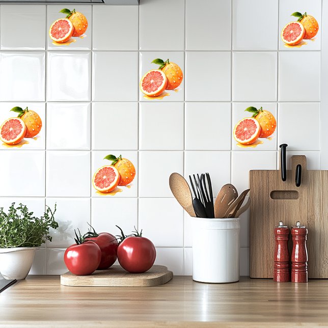 Grapefruit  ceramic tile (Creator Uploaded)
