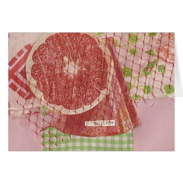 Grapefruit Collage Cards (Front Horizontal)