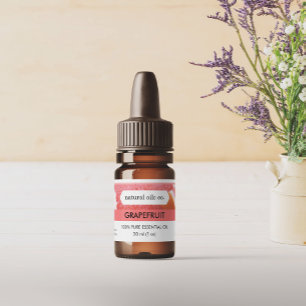 Grapefruit Essential Oils Fragrance Bottle Label