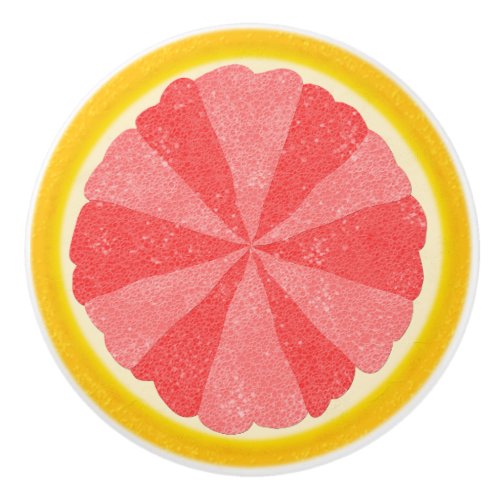 Grapefruit Half Kitchen Fruit Pretty Summer Ceramic Knob