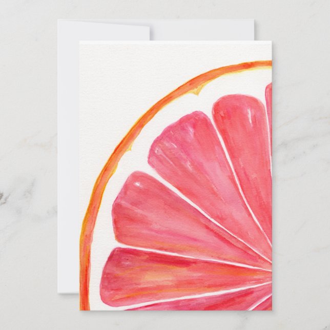 Grapefruit Invitation (Front)