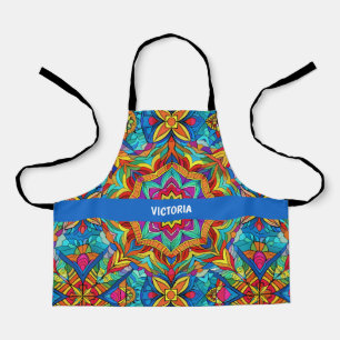 Grapefruit juicy Rainbow Custom Pattern Apron