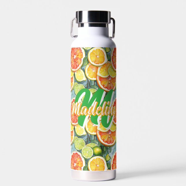 Grapefruit, Lemons, Limes and Oranges Citrus Water Bottle (Front)