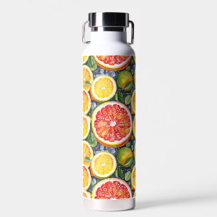Grapefruit, Limes and Lemons Citrus Themed Water Bottle