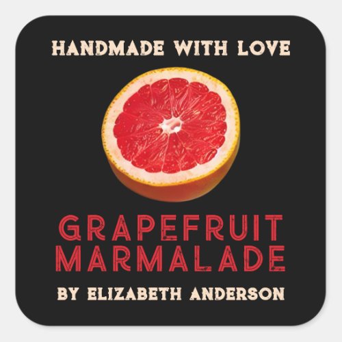 Grapefruit Product Square Sticker