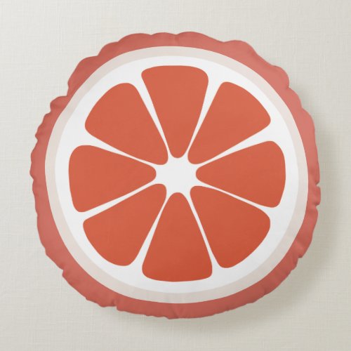 Grapefruit Slice Food Pillow