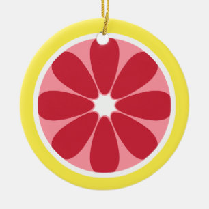 Grapefruit Slice Ornament
