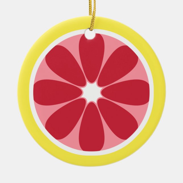 Grapefruit Slice Ornament (Front)