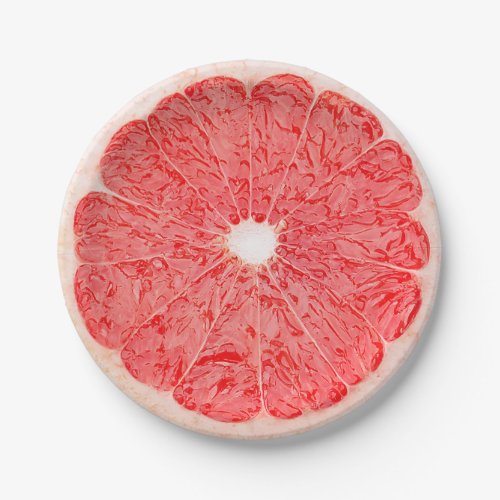 Grapefruit Slice Summer Party Paper Plates