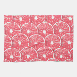 Grapefruit slices kitchen towel