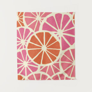 Grapefruit slices seamless pattern,fresh citrus ba tapestry