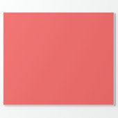 Grapefruit Solid Color Wrapping Paper (Flat)
