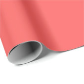 Grapefruit Solid Color Wrapping Paper (Roll Corner)