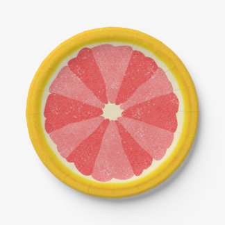 Grapefruit Summer Party Fruit Slice Paper Plates